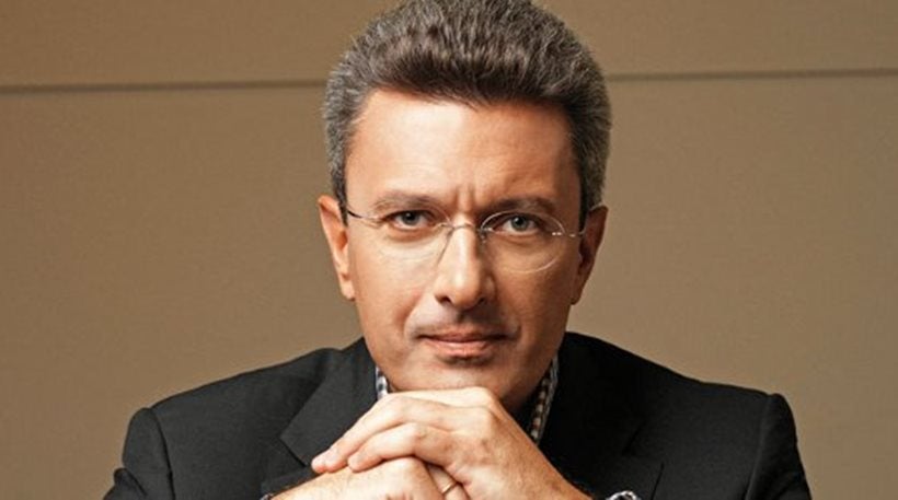 Ο Νίκος Χατζηνικολάου στην παρουσίαση του κεντρικού δελτίου ειδήσεων του Αnt1